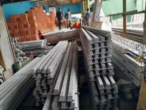 vigotas de concreto pré-moldado